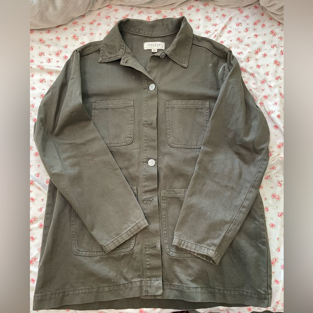 Pacsun Green Oversized Shacket